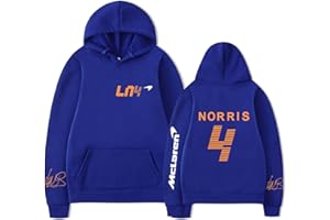 TYI Unisexe Lando Norris Sweat à Capuche Harajuku Cartoon Hip Hop Vêtements De Mode F1 Racing Fans Hommes/Femmes Hoodie (S - 3XL)