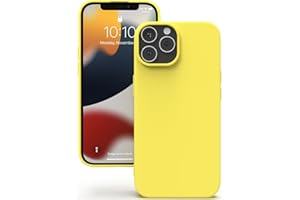 YATWIN Etui do iPhone 12 Pro Max, Miękkie Silikonowe Pokrowce z Precyzyjnymi Wycięciami na Aparat, Ultracienki Design, Ochrona 360° z Podniesionymi Krawędziami - Żółty