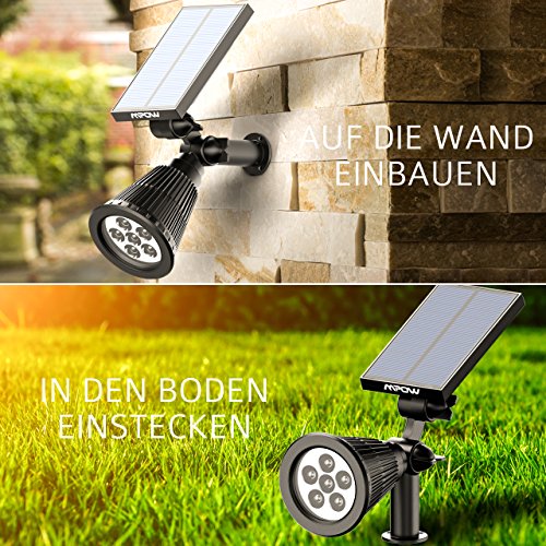 Mpow LED Solarleuchten [3 Intelligente Modi] Mpow 3-in-1 Wireless Wetterfeste Licht Bewegungs Sensor Lampe mit 20 LED für Garten, im Freien usw. - 5