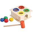 KIDS KINDLY Wooden Hammer & Knock Ball Pounding Game for Kids, Monteszori Wooden Toys, Activity Games for Boys and Girls, Early Colours Toy for Preschoolers, Multicolour | Age 3+