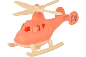 Let's Be Child Helicopter for Toddler Kids | Safe Toddler Toys, Helicopter, Boosts Motor Skills All Year Old, Sensory Development, Durable, Easy to Clean, Perfect Dimensions for Tiny Hands (Salmon)