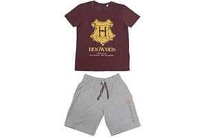 CERDÁ LIFE'S LITTLE MOMENTS Conjunto Camiseta y Pantalón Corto Niño de Harry Potter-Licencia Oficial Warner Bros, Rojo, 8 años (Pack de 5) para Niños