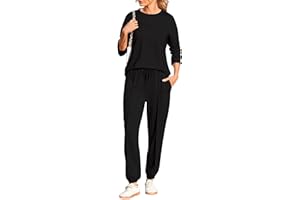 Demegimi Chándal para Mujer de Algodón para Invierno 2pc Deportivo Tracksuit Sudaderas Manga Larga y Pantalones Casual Completo Traje Deportivos para Otoño e Invierno