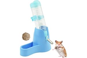 TIANLONG Hamsters Water Bottle with Stand Hut Automatic Feeder and Food Dispenser Holder for Small Animals, Guinea Pig,Rat,guinea pig.