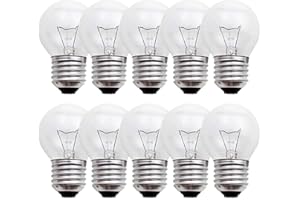 NCC-Licht 10 Stück Tropfenlampe Kugel klar E27 40W warmweiß dimmbar 230V