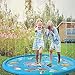 Produktbild Ceepko Sprinkle Matte, 100cm/150cm/170cm Outdoor Sommer Sprinkler und Splash Pad für Baby Kinder Schwimmen Party Strand Wasser Sprinkler Pad, Blau