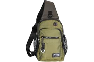 Vanlison Schulterrucksack Sling Rucksack Sling Bag Umhängetasche Daypack Crossbag mit Verstellbarem Schultergurt Mann Frauen Tasche