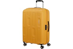American Tourister Ellipso - Étui Rigide 68 cm de Taille Moyenne - Valise à roulettes à 4 Roues, Serrure TSA, légère - 64 L - Jaune (crème Banane)