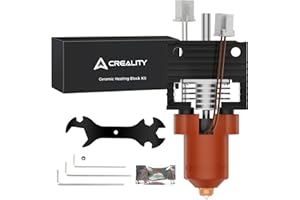 Creality Oficjalne ulepszenia K1/K1C/K1 Max Hotend, ceramiczny blok grzewczy, zestaw dysz K1 Series Unicorn Quick-Swap, Hotend do drukarki 3D K1 SE, wysoka prędkość 600 mm/s (terminal z klamrą)