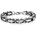 Yellow Chimes Bracelets for Men and Boys Fashion Bracelet for Men |Silver Toned Durable Stainless Steel Chain Bracelet for Men | Birthday Gift for Men and Boys Anniversary Gift for Husband