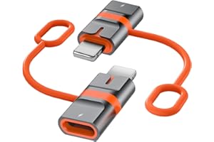 Omivine 2 Stück USB C(Buchse) auf Lightning(Stecker) Adapter 36W PD Ladekabel Konverter für iPhone 14 13 12 11 X Pro Max Air Mini, iPod - Nicht für OTG/Audio!