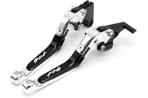 YH Leve per freno e frizione, allungabili e pieghevoli, in alluminio CNC, per Yamaha FZ6 Fazer 2004-2010 (F-16/Y-688), con logo FZ6