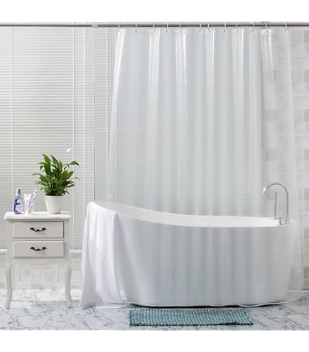 Manfei 3D Duschvorhang Blaue Rose – Wasserdicht, Glitzernd, 183x183cm Mit 12 Haken