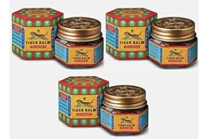 KAMZCO 3 X Tiger Balm Red 19g | Balm Ointment Red | Extra Strength Pain Relief