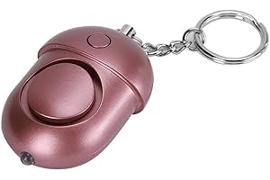 Alarme Sonore de Sécurité Personnelle avec Lumière Clignotante, Porte-clés 130dB Alarme Personnelle Alarme de Sécurité D'autodéfense D'urgence, Autodéfense D'urgence pour Enfants(or rose)