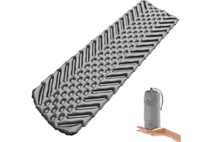 SUNDOM Camping Mat, Sleeping Mat Ultralight Inflatable Camping Mattress Water-resistant Sleeping Pad Camping Roll Mat Small Pack Size Sleeping Mats Camping for Outdoor Hiking Travel Backpacking