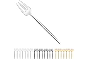 Bestdin Juego de 12 tenedores de acero inoxidable de 13,5 cm (5,3 pulgadas), tenedor pulido con espejo, tenedores de postre, tenedores para niños, adecuados para casa/restaurantes/fiestas, aptos para