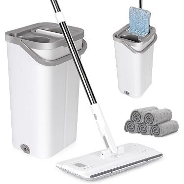 Lot De 4 Serpillères Microfibre Ultra-Absorbantes – Lavables, Réutilisables Pour Balai Spray, Nettoyage Sols Stratifiés, Carrelage, Parquet, Cuisine Maison