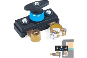 DUOZOANZ Coupe Circuit Batterie 12V 24V, Coupe Batterie Voiture Interrupteur 12V 24V, Coupe Batterie Accessoires de Coupure de Courant pour Voiture Camion Camping Car Bateau VTT Moto