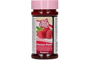 FunCakes Geschmackpaste Himbeere: Lebensmittelaroma, großartiger Geschmack, perfekt zum Dekorieren von Kuchen, geeignet für Teig und Füllungen. 120 g.