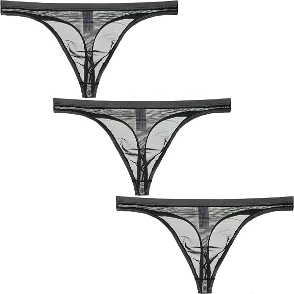 String Pour Homme En Maille Nid D'abeille - Tissu Soie Glacée, 80% Nylon 20% élasthanne - Taille Basse, Confortable Et Respirant - 2
