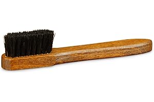 LANGER & MESSMER EXKLUSIVE SCHUHMODE HEIDELBERG Langer & Messmer Spazzola scarpe per la pulizia della prima suola 100% crine di cavallo - bianca