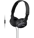 Sony MDR-ZX110AP Wired On-Ear Headphones with tangle free cable