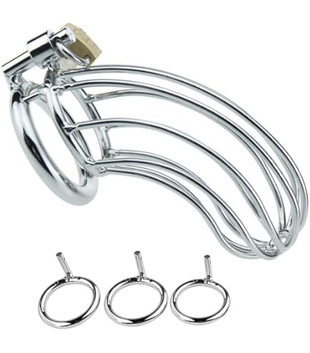 EROSPA® Keuschheitskäfig Penis-Käfig - Edelstahl - Cockgage Chastity Device 