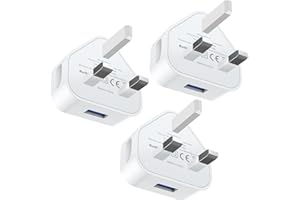 LOVEAI USB Plug 3 Pack, USB Mains Charger Adaptor UK 5V 1A Wall Charging Plug Adapter for iPhone Apple 14/14 Pro/14 Pro Max/14 Plus/13/12/11/XS/X/XR/8/7/6/6S Plus/5, for iPad i Phone more deivces