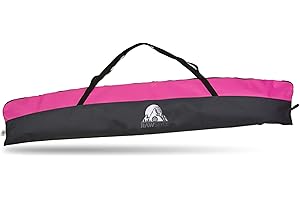 Rawstyle Model 2 Ski Bag for Adults Ski Poles 160 cm or 180 cm Waterproof Ski Bag Ski Cover Winter Sports Ski Storage