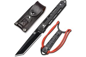 ‎NEDFOSS NedFoss Tanto Klappmesser Einhandmesser mit Schleuder Outdoor Messer Messer Folder, 8,5 cm Klingenlänge