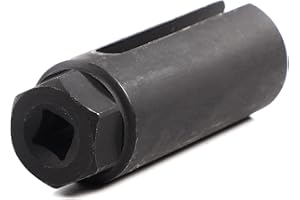 Fuworance Oxygen Sensor Socket 22mm 3/8" Square Drive Oxygen Sensor Wrench Sleeve 8mm Cut-Out Slot