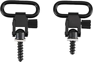 TOURBN Tourbon 2,5 cm a sgancio rapido per fucili, fucili e viti per legno, confezione da 2 pezzi, colore: nero