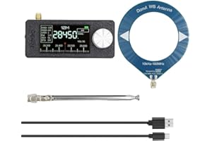 Cloudpower Portable SI4732 Radio, 9.9K-108Mhz Mini Pocket with IPS High-definition Color Screen Full-Band Radio Receiver Pocket Size Digital Radio AM FM LSB USB Modes(Blue Loop)