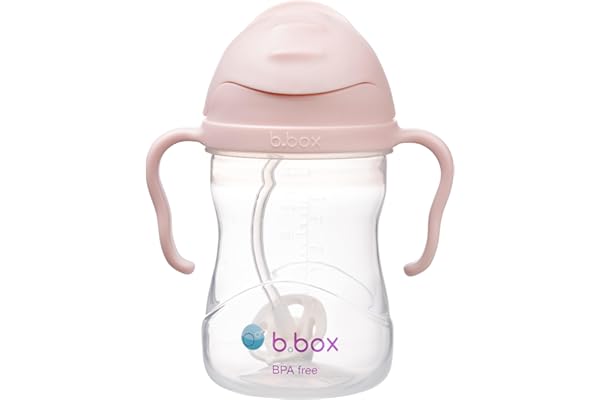 b.box Tasse à Paille Lestée | Pour Boire Quel que Soit l'Angle | Couvercle Rabattable, Gobelet avec Paille, Prise en Main Facile | Sans BPA, Passe au Lave-Vaisselle | Dès 6 Mois | 240 ml