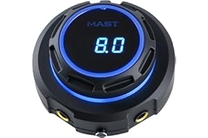 MAST TATTOO Mast Halo Tattoo Power Supply Blue Light Digital LCD Screen Display Stable Powerful 2A Power Supply for tattoo machine (BLUE)