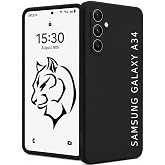 URUCHI Samsung A34 ile Uyumlu Kılıf, İ&ccedil;i Kadife Kaplamalı İnce Sıvı Silikon Kapalı Kamera Tam Koruma Yumuşak Silikon Kapak, S