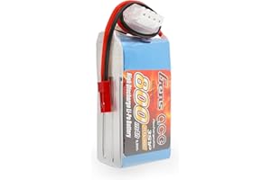 Batteria Lipo Gens ace 3S1P 11.1V 800mAh 40C 8.88Wh Custodia morbida Batteria Lipo con connettore JST-SYP per Eflite Mini Convergence VTOL da 410 mm, elicottero di classe 250, Warbirds da 800 mm ecc.