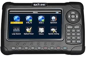 MU 1pc Satlink WS-6980 DVB-S2 + DVB-C + DVB-T2 COMBO détection de puissance optique Analyseur de spectre satellite finder mètre numérique S