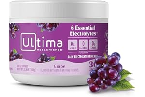 Ultima Health Products - Ultima Replenisher Electrolyte Powder 30 Servings Grape - 3.6 oz.