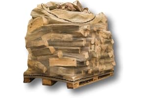 DM-FOLIEN GMBH 10 x Brennholzsäcke für Holz - Säcke für Brennholz/Holz Palettensäcke - Sehr reißfeste & atmungsaktive Big Bags - Hoch UV-beständig Netzgittersäcke (1,5 m³ - 165 cm x 192 cm)