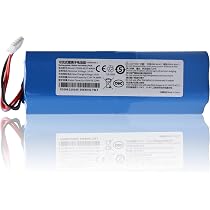 Vhbw Batteria Compatibile Ecovacs T8 Aivi Max Power - 5200mAh 14.4V Li-Ion - Ricambio Per Robot Aspirapolvere (Turchese)
