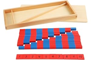 F Fityle Tiges numériques Montessori, barres d'apprentissage, tiges de comptage, Cognition, mathématiques multifonctionnelles, pour la famille de la maternelle