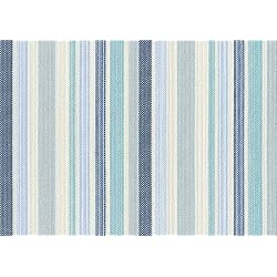 Raumausstatter.de VOLTURNO 3175 - Tela para tapizar (poliacrílico y teflón), diseño de Rayas, Color Azul