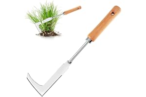 Shyllin Estirpatore Erbacce Manuale 30cm, Sarchiatore Manuale Manico Lungo, Sarchiatore Erbacce Orto, Giardinaggio Attrezzi, Diserbante Totale Potente in Grado di Pulire Erbacce nelle Fessure