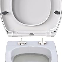 CUQOO Softclose toiletbril vierkant - premium zwaar belastbare CUQOO Softclose toiletbril vierkant - premium zwaar belastbare