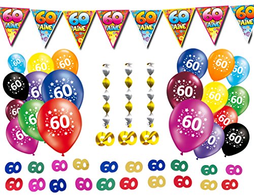 Pack Deko Geburtstag 60 Jahre