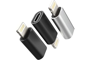 ZOYUZAN Adattatore da USB C a Lightning Presa(confezione da 3)iPhone maschio USBC femmina convertitore tipo jack caricabatterie cavo per Apple 14 13 12 11 Pro Max Mini 7 8plus X Se Xs Ipad Air Charger Port