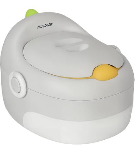 Pot Bébé Giant Avec Couvercle Antidérapant - Toilette Enfant Anatomique Avec Bol Amovible Blanc
