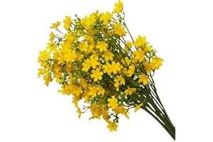 DODXIAOBEUL 8 st silkesblommor med långa stjälkar, konstgjord blomma för hög vas, 60 cm, orange, konstgjorda blommor, bukett